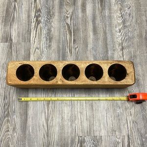 Wooden Candle Holder